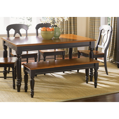 Charlton Home Oliver Wood Kitchen Bench