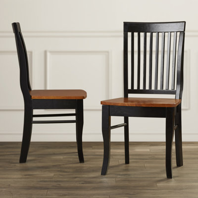 Charlton Home Carlock Slat Back Side Chair (Set ..