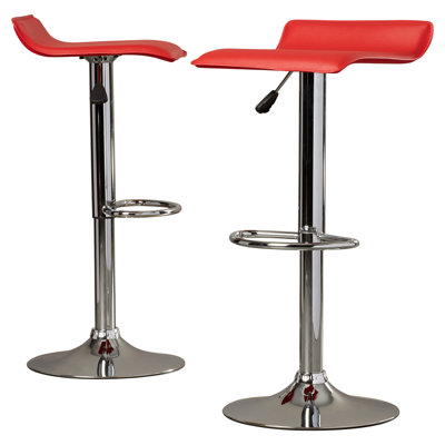 Charlton Home Apple Valley Adjustable Height Swivel Bar Stool (Set of 2)