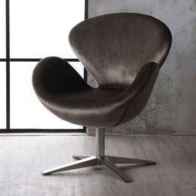 varick gallery broaddus velvet modern swivel armchair & reviews varick gallery broaddus velvet modern swivel armchair & reviews
