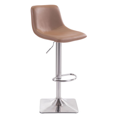 Brayden Studio Boomer Adjustable Height Swivel Bar Stool