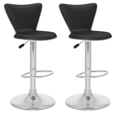 guttenberg adjustable height swivel bar stool