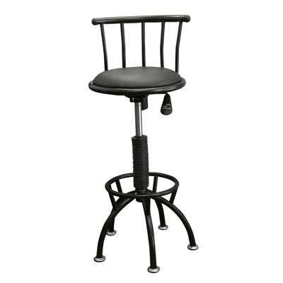 Brayden Studio Moline Adjustable Height Swivel Bar Stool