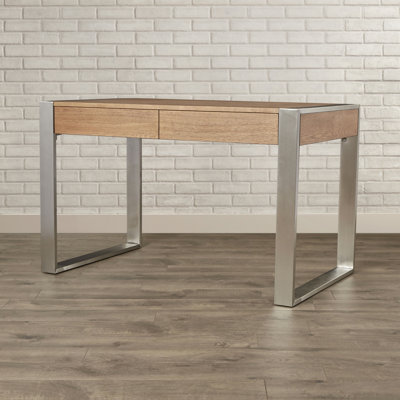 Brayden Studio Mullin Writing Desk with 2 Drawers