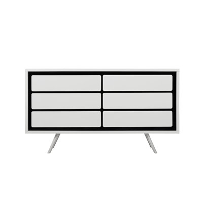 Brayden Studio Loughlin 6 Drawers Combo Dresser