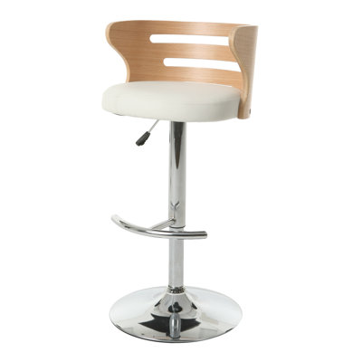 Brayden Studio Blais Adjustable Height Swivel Bar Stool