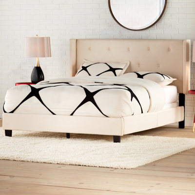 Brayden Studio Gill Queen Upholstered Panel Bed