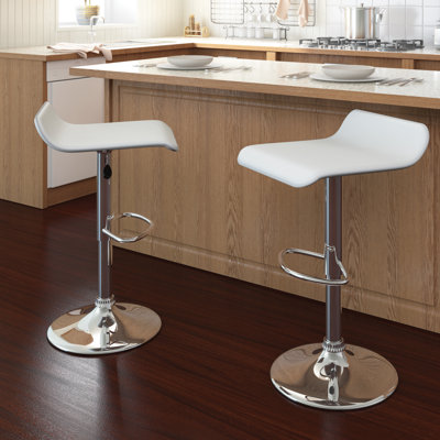 Wade Logan Adjustable Height Swivel Bar Stool (S..