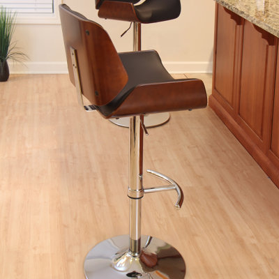 Wade Logan Connor Adjustable Height Swivel Bar S..
