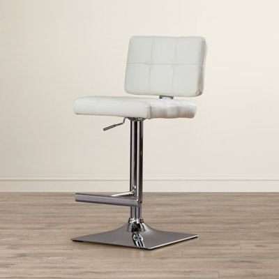Wade Logan Whitehead Adjustable Height Swivel Bar Stool