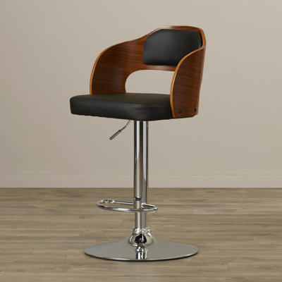 Wade Logan Santino Adjustable Height Swivel Bar Stool