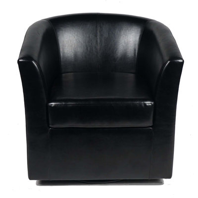 Wade Logan Blankenship Faux Leather Swivel Club ..