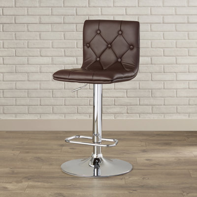 Wade Logan Clay Adjustable Height Swivel Bar Sto..