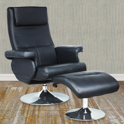 Wade Logan Josue Chair Recliner and Ottoman