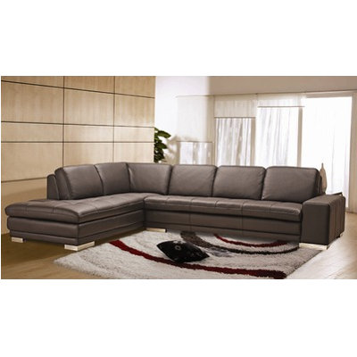 Wade Logan Bender Left Leather Sectional