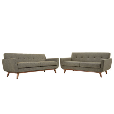 Corrigan Studio Saginaw Loveseat and Sofa Set