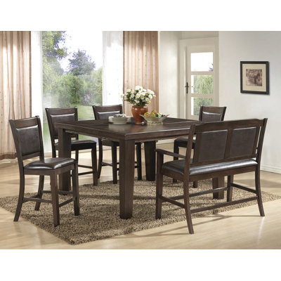 BestMasterFurniture 6 Piece Counter Height Pub Table Set