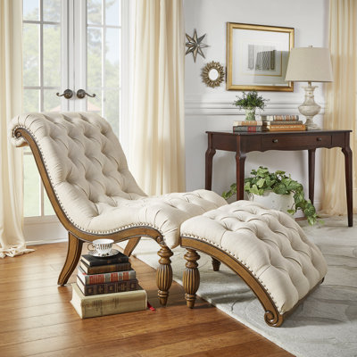 Lark Manor Celya Chaise Lounge and Ottoman Set