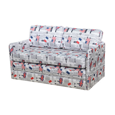 Container Kathy Reversible Foam Print Sleeper Sofa