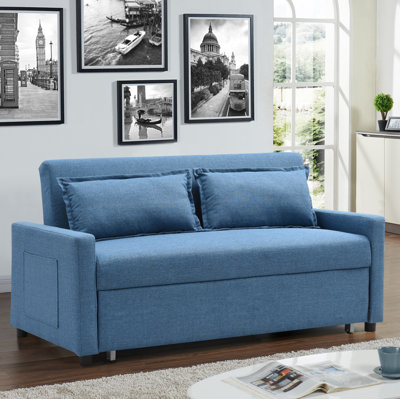 Container Fabric Modern Convertible Sleeper Sofa
