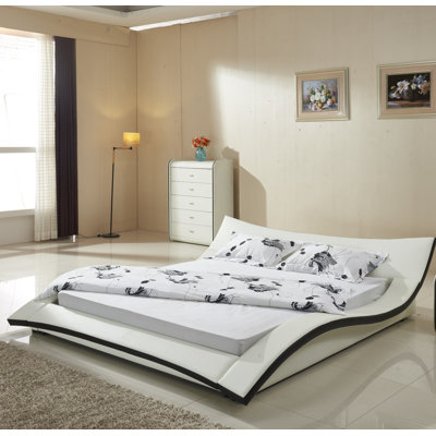 Container California King Upholstered Platform Bed