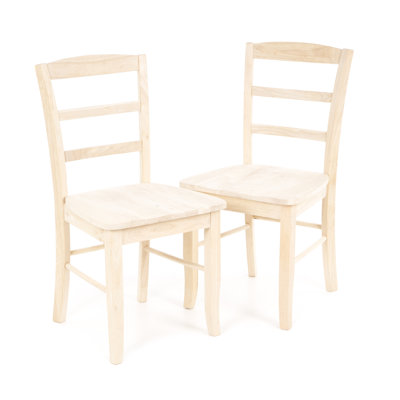 August Grove Brianne Ladderback Side Chair (Set ..