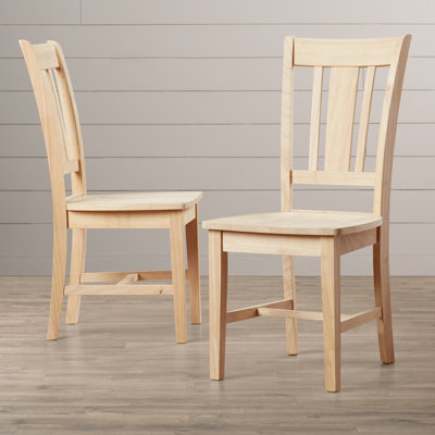 August Grove Malcolm Slat Back Side Chair (Set o..