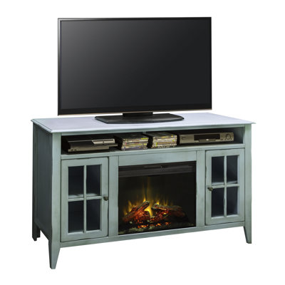 August Grove Bess TV Stand with Electric Fireplace