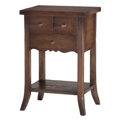 One Allium Way Dany 3 Drawer End Table