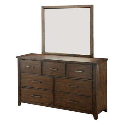 Loon Peak Trenton 7 Drawer Dresser with Mirror
