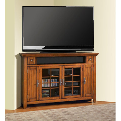 Loon Peak Columbine Valley Corner TV Stand