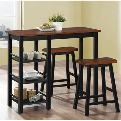 Loon Peak Bunch 3 Piece Counter Height Bistro Set