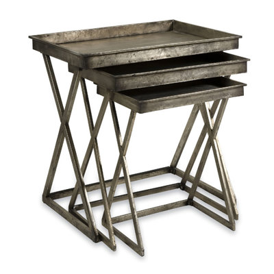 Trent Austin Design 3 Piece Leaf Tray Table Set