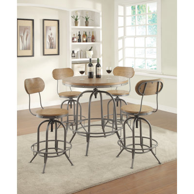 Trent Austin Design Doliver Adjustable Height Swivel Bar Stool (Set of 2)
