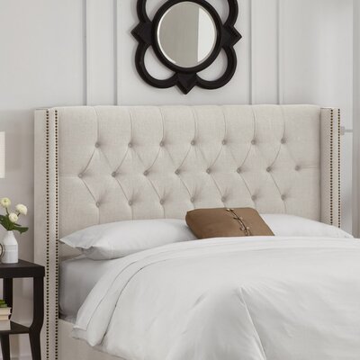 Tufted Upholstered Wingback Headboard