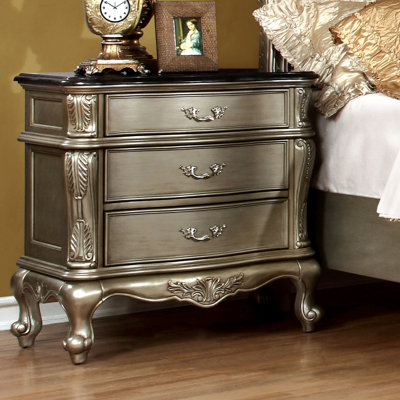 House of Hampton Cameron 3 Drawer Nightstand