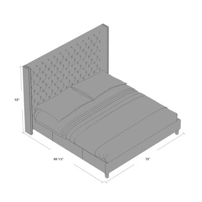 House of Hampton Raunds Upholstered Platform Bed