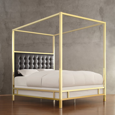 House of Hampton Upholstered Canopy Bed