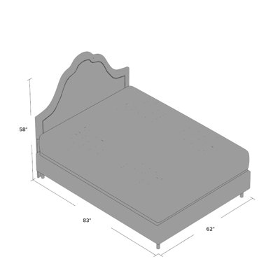 House of Hampton Roselare Upholstered Panel Bed