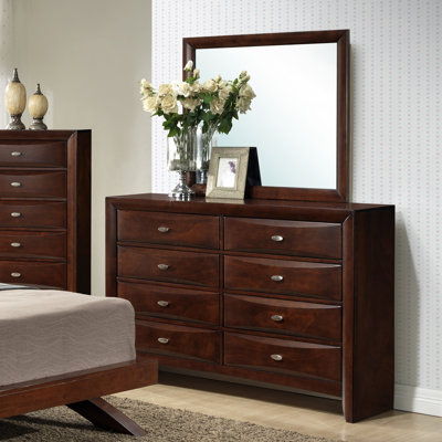 Roundhill Furniture Emily 8 Drawer Dresser with ..