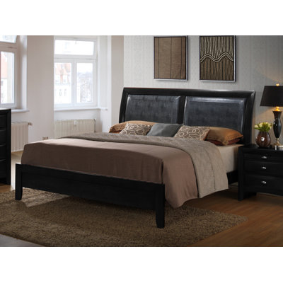 Roundhill Furniture Blemerey Upholstered Platform Bed