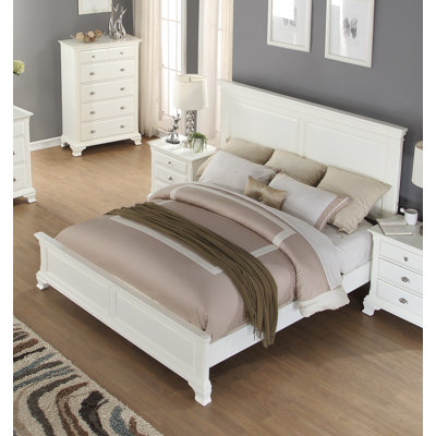 Roundhill Furniture Laveno Storage Panel Bed