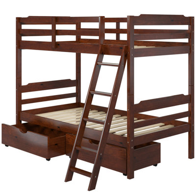 Viv + Rae Brian Twin Bunk Bed with Drawers