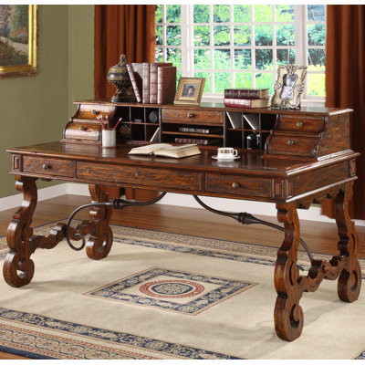 Eastern Legends Burgundy Writing Desk