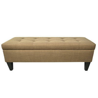 MJL Furniture Allure Wood Storage Bedroom Bench