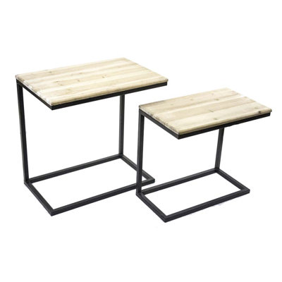 Sagebrook Home 2 Piece Metal and Wood ..