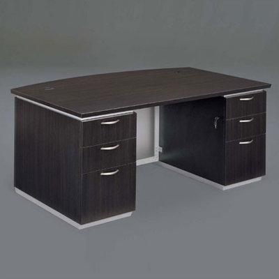 Flexsteel Contract Pimlico Bow Front Executive Desk
