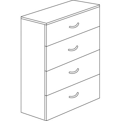 Flexsteel Contract Fairplex 4-Drawer File