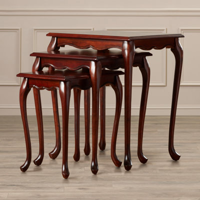 Rosalind Wheeler Abbey 3 Piece Nesting Tables