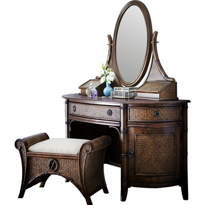Bay Isle Home Podington Vanity Set with Mirror